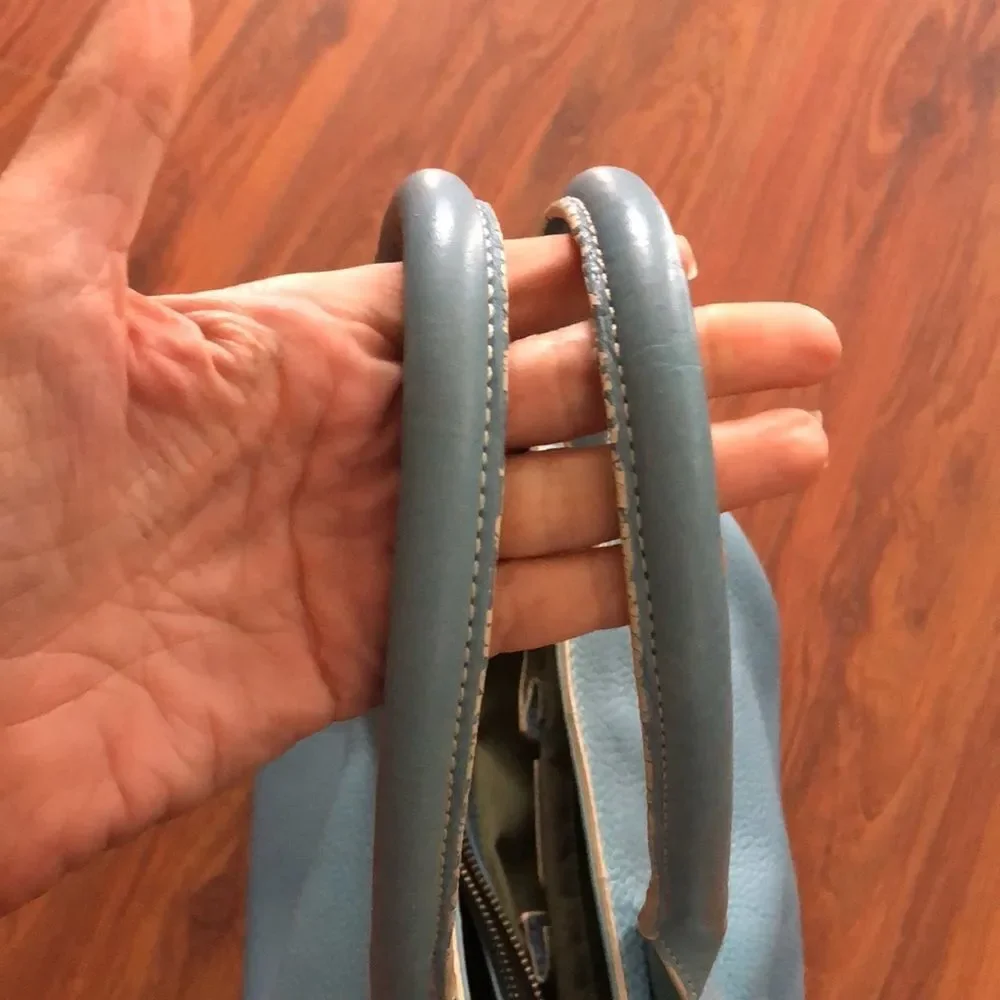 Cole Haan powder blue handbag.